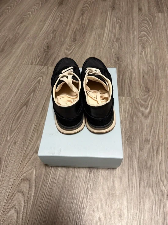 ANTONIO MELANI Black Sneakers with Cream Laces - Picture 2 of 4